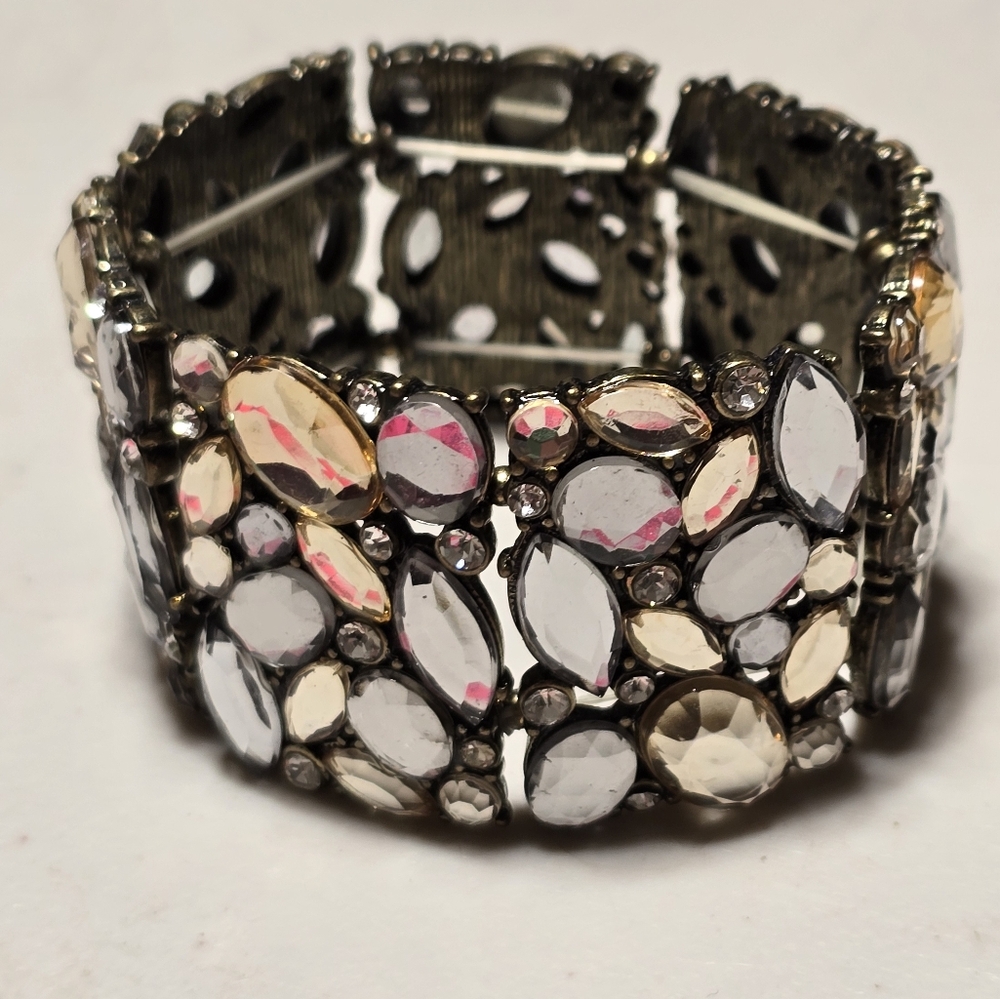 Strechy Facited Crystal Bracelet Lot 4